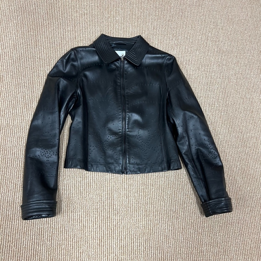 Moschino Black Leather Jacket